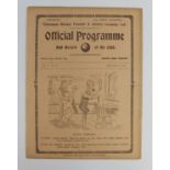 Tottenham Hotspur FC v Sunderland 25th Jan 1913 League Div 1