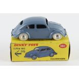 Dinky Toys, no. 181 'Volkswagen' (blue body with white tyres), contained in original box