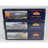 Bachmann. Three boxed Bachmann OO gauge locomotives, comprising 'Direct Rail Services Class 66