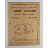 Tottenham Hotspur FC v Bradford Park Avenue 7th Nov 1914 Div 1