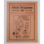 Tottenham Res v Ipswich Town Res Friendly 4th September 1937 programme