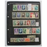 France mint range on hagner sheet, with better Charity sets, and Air set mint, PTS @ £280+. (29)