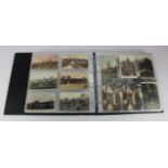 Wales, Newport & various villages, original collection in maroon album, locks, canals, street