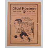 Tottenham Res v Southend United Res London Combination 2nd October 1937 programme