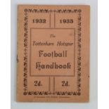 Tottenham Football Handbook 1932-1933, with pages 1-56