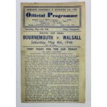 Bournemouth v Walsall at Stamford Bridge 4th May 1946, South Cup Final