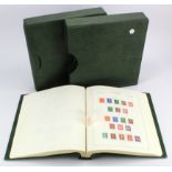 GB - collection 1840-1987 in a pair of KaBe hingeless boxed albums, with useful range of Line