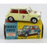 Corgi Toys, no. 227 'Morris Mini Cooper Competition Model, one tire missing, contained in original