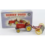 Dinky Toys, no. 310 'Farm Tractor & Hay Rake', with inner card insert, contained in original box