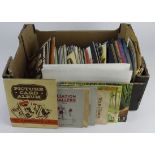 Box of empty Cigarette Card albums, early football and later (approx 100) No Reserve (Buyer must