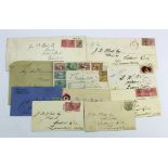 South African States Postal History up to 1900, all with Durban postmarks, but different stamp