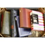 Crate containing original collection in seven albums & loose, vintage & modern, english & foreign, a