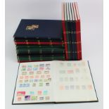 Accessories 20x 8 page (16 sided) clean good condition stockbooks, various colours, with stamps. (