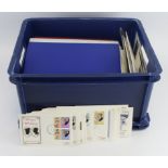 Large blue crate of various Royalty issues & printed album with various Channel Islands (Qty)