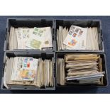 Massive qty of GB FDC's housed in 4x packed plastic crates (Buyer must collect)