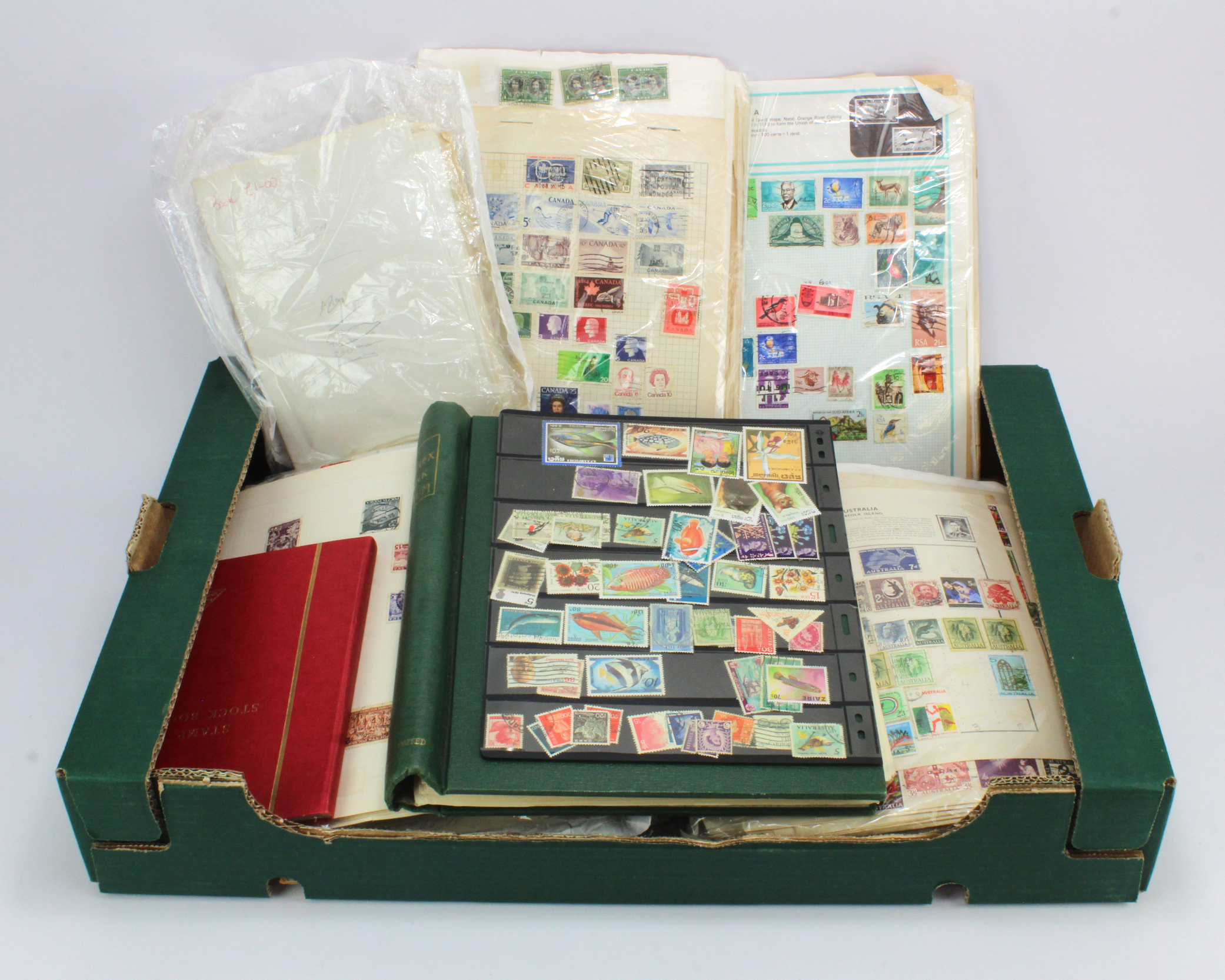 European & Commonwealth range on many leaves / album pages plus a green binder and small red