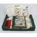 European & Commonwealth range on many leaves / album pages plus a green binder and small red