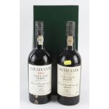 W & J Graham & Co, Oporto, Portugal Vintage Port Wine Finest Reserve 1963, two bottles (2)