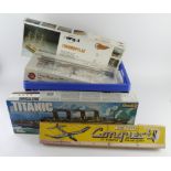 Toys. A collection of ten various boxed models, including model kits, by Airfix, Revell, etc.,