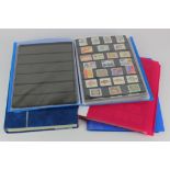 Folders of stamps on stocksheets various, blue stockbook and folder of duplicated mint Russia,