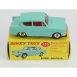 Dinky Toys, no. 155 'Ford Anglia' (turquoise), contained in original box