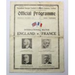 England v France International played at Tottenham 6th Dec 1933