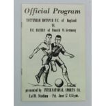 Tottenham Hotspur FC v  Bayern Munich 17th June 1966 at U. of D. Stadium, USA