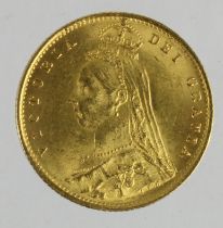 Half Sovereign 1887 Jubilee S.3869, EF, a few scratches rev.
