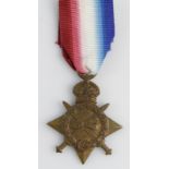 1915 Star named (17912 Pte J Battle R.Sc.Fus) Killed In Action 1st July 1916 (1st day Battle of