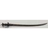 Indian 19th century Tulwar sword nice example with ornamental engraved hilt.