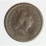 Isle of Man Halfpenny 1786 GF, a few surface marks.