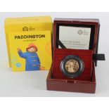 Fifty Pence 2018 "Paddington at the Palace" gold Proof aFDC boxed as issued