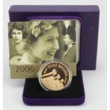 Crown 2006 gold Proof FDC boxed as issued