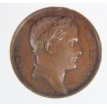 French Commemorative Medal, bronze d.40mm: Napoleon / Column of the Grande Armée (medal) by Brenet &