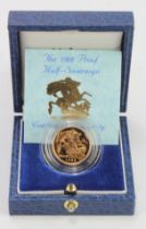 Half Sovereign 1988 Proof FDC boxed as issued