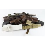 Bayonet frogs leather and webbing. (Buyer collects)