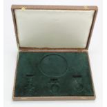 1914 or 14-15 trio with memorial plaque old fitted case.