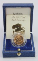 Half Sovereign 1985 Proof FDC boxed as issued