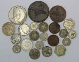 Egypt (22) 19th-20thC assortment including silver, mixed grade.