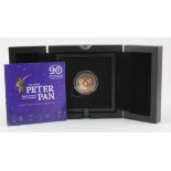 Isle of Man gold 50p 2020 "Peter Pan" FDC boxed as issued