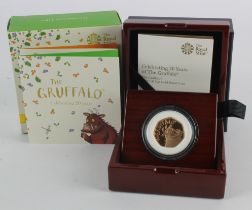 Fifty Pence 2019 "The Guffalo" gold Proof aFDC boxed as issued