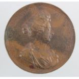 British Commemorative Medal, bronze d.49mm: Death of Mary 1694 (medal) by J. & N. Roettier, Eimer #
