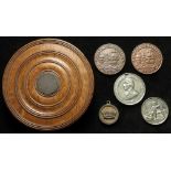 British Navy, Nelson & Victory Commemoratives: A Victory wood carved box 84mm with a William IV
