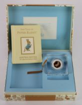 Fifty Pence 2017 "Peter Rabbit" gold proof FDC in a limited edition coin and book box.