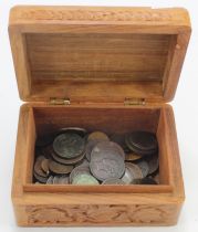 GB & World Copper & Bronze Coins & Tokens (85) ancient to modern assortment, mixed grade.