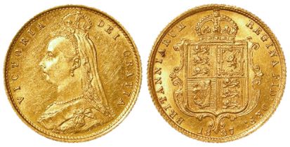 Half Sovereign 1887 Jubilee S.3869, EF