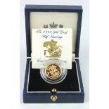 Half Sovereign 1993 Proof FDC boxed as issued