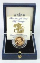 Half Sovereign 1993 Proof FDC boxed as issued