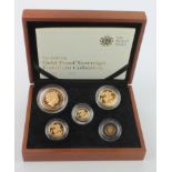 Five coin set 2015 (Five Pounds - Quarter Sovereign) Proof FDC boxed as issued