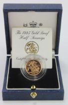 Half Sovereign 1995 Proof FDC boxed as issued